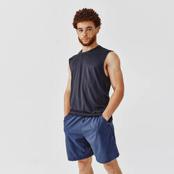 Men's Running Breathable Dry+ Shorts - Dark Blue