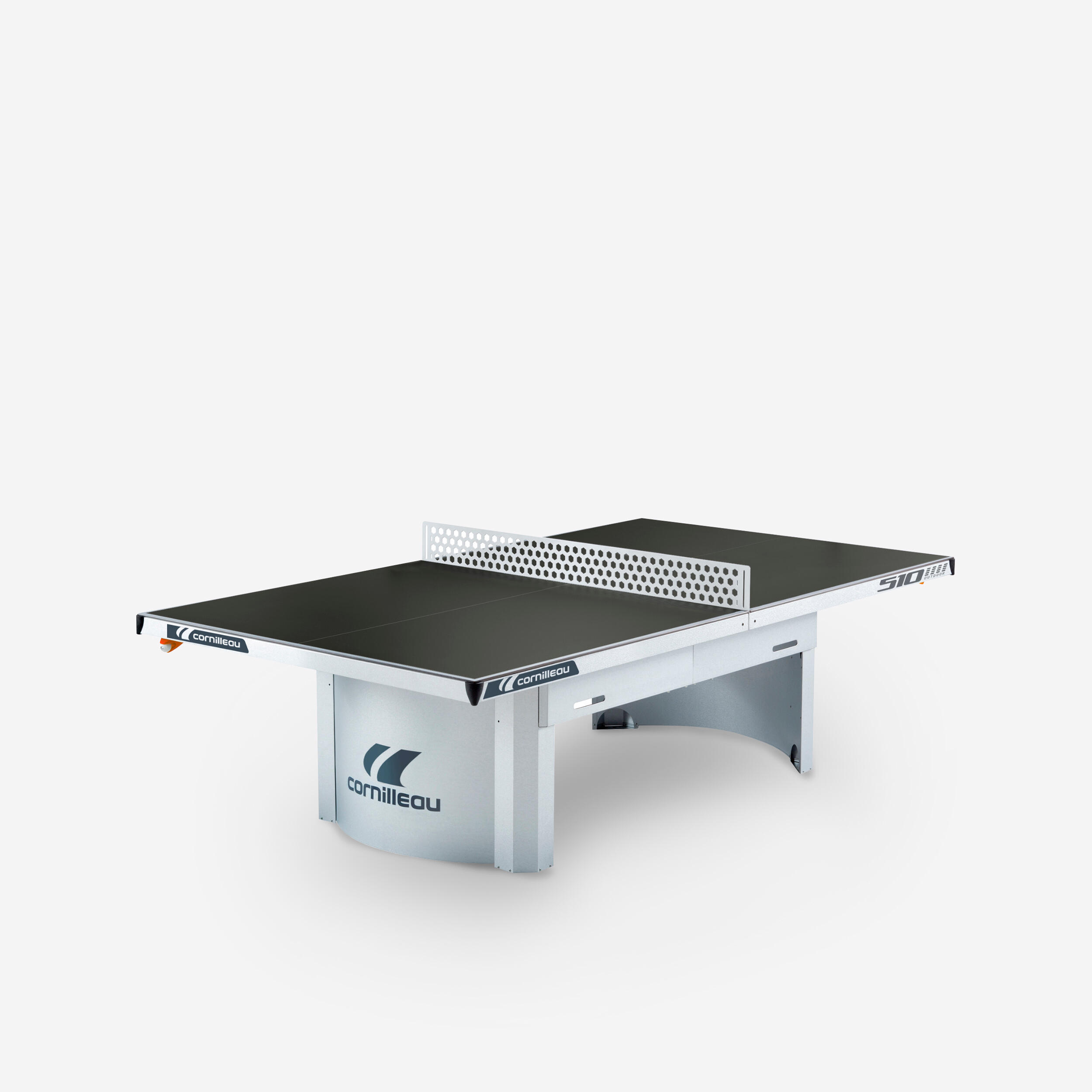 Cornilleau - Table De Tennis De Table Free 510 Pro Outdoor Grise - Table De Tennis De Table - Tennis De Table Billard - Gris - 7mm - Decathlon