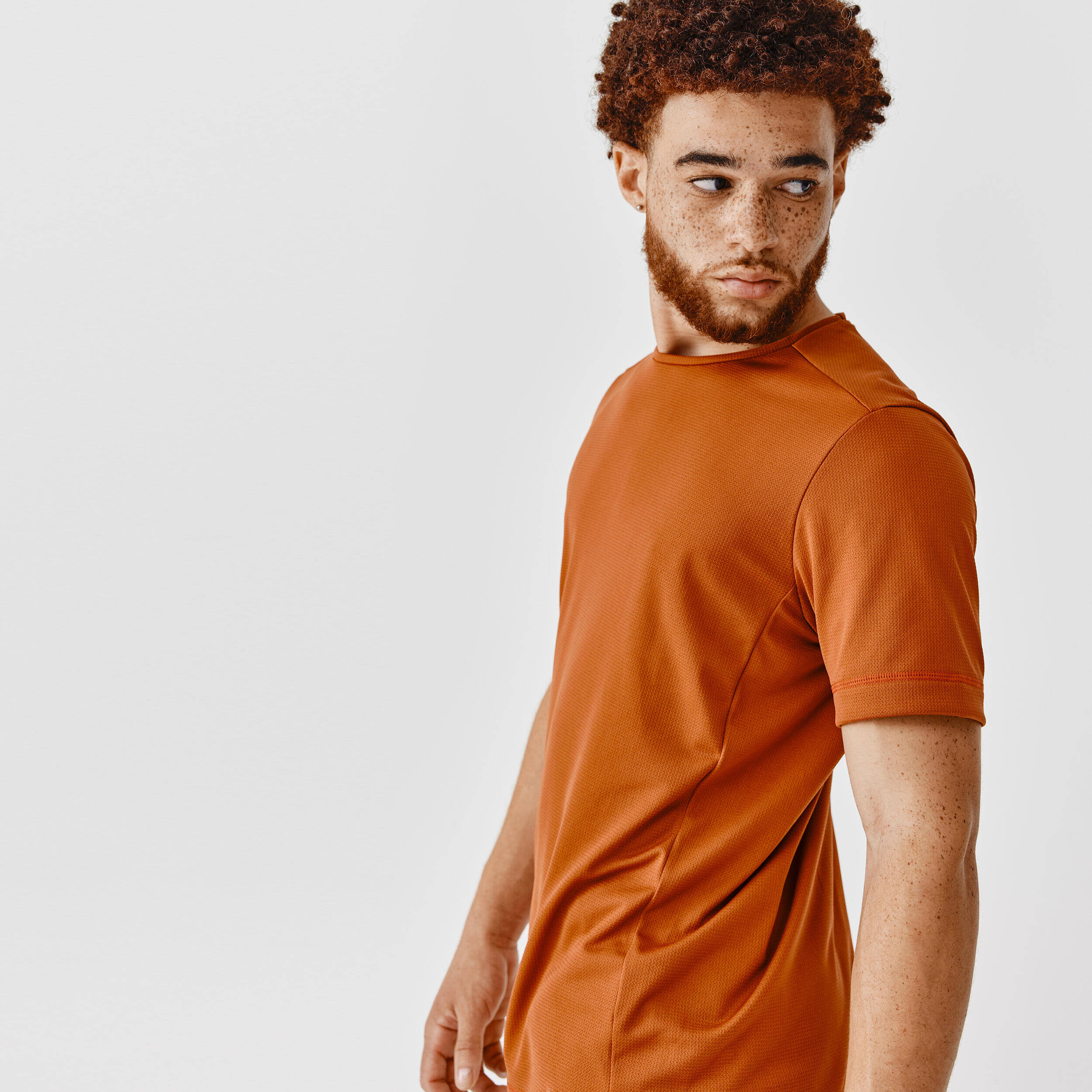 Men's Running Breathable T-Shirt Dry - burnt Sienna  -  5