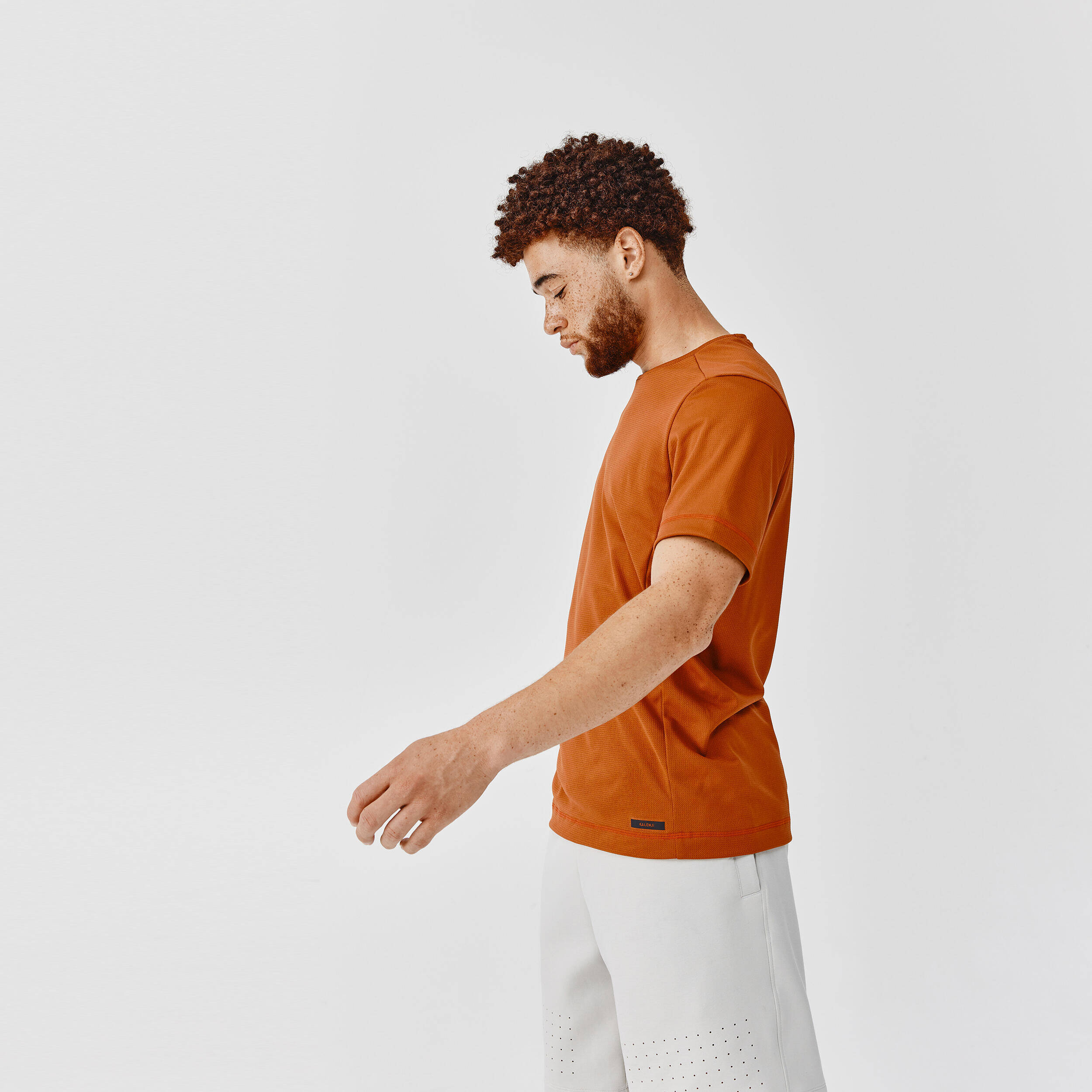 Men's Running Breathable T-Shirt Dry - burnt Sienna  -  3