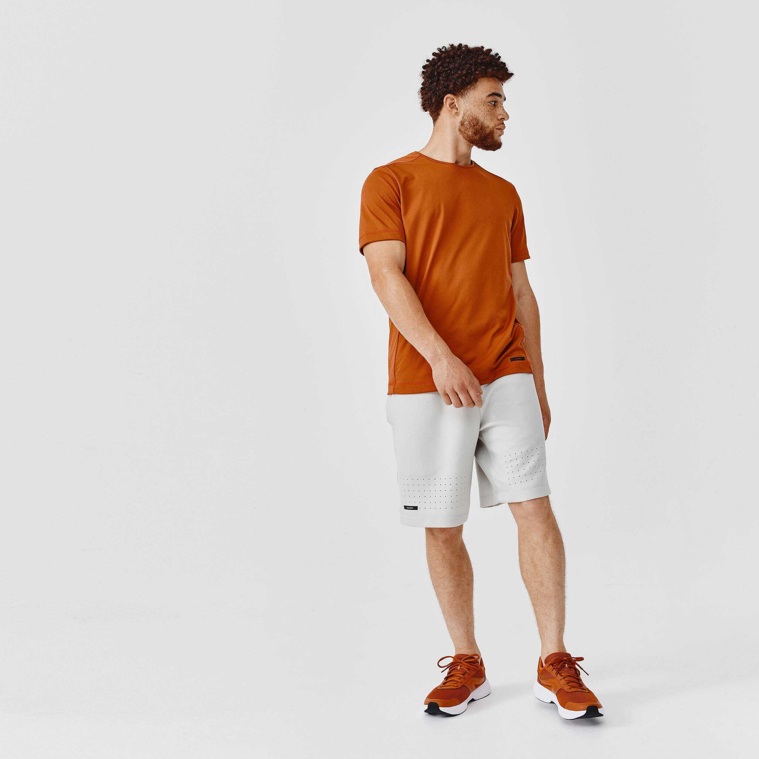 Men's Running Breathable T-Shirt Dry - burnt Sienna  -  2