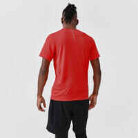Camiseta running transpirable Hombre Kiprun 100 Dry Rojo