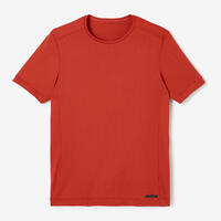T-shirt running respirant homme - Dry rouge brique