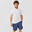 Camiseta running transpirable Hombre - KIPRUN 100 Dry Blanco 