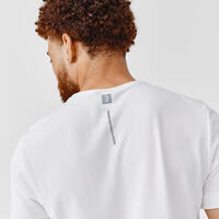 T-shirt de running respirant Homme - KIPRUN 100 Dry Blanc