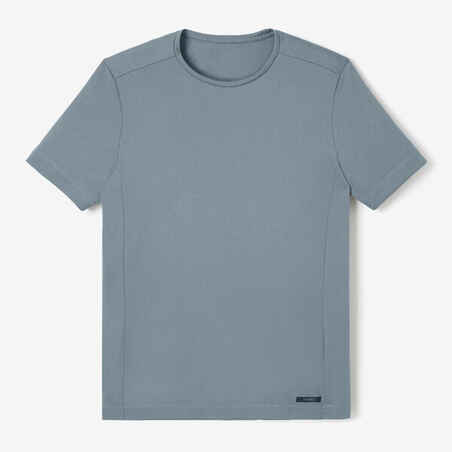 Dry Men's breathable running T-shirt - pebble grey