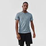 Men Running T-shirt Run Dry - pebble grey