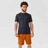 POLERA RUNNING TRANSPIRABLE HOMBRE - KIPRUN 100 DRY NEGRO