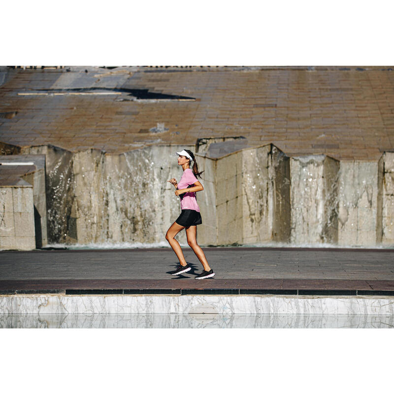 CHAUSSURES de running femme JOGFLOW 500.1 noir et rose corail