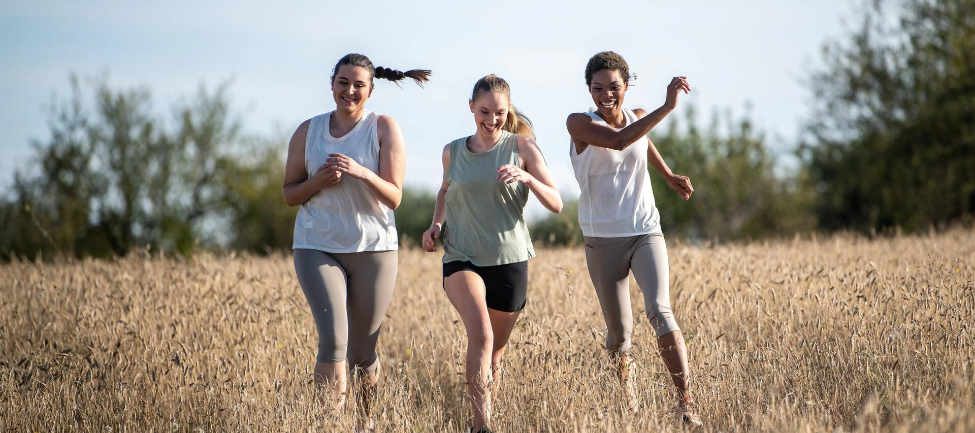 Débardeur running respirant femme - Soft blanc