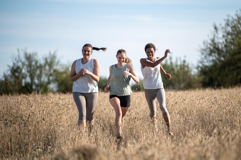 Débardeur respirant running femme - Soft blanc