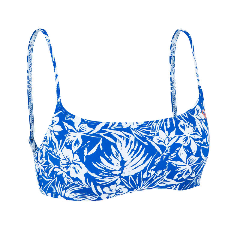 Top bikini Mujer tirantes Roxy azul tropical