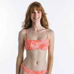 Top bikini relleno extraíble Roxy naranja tropical