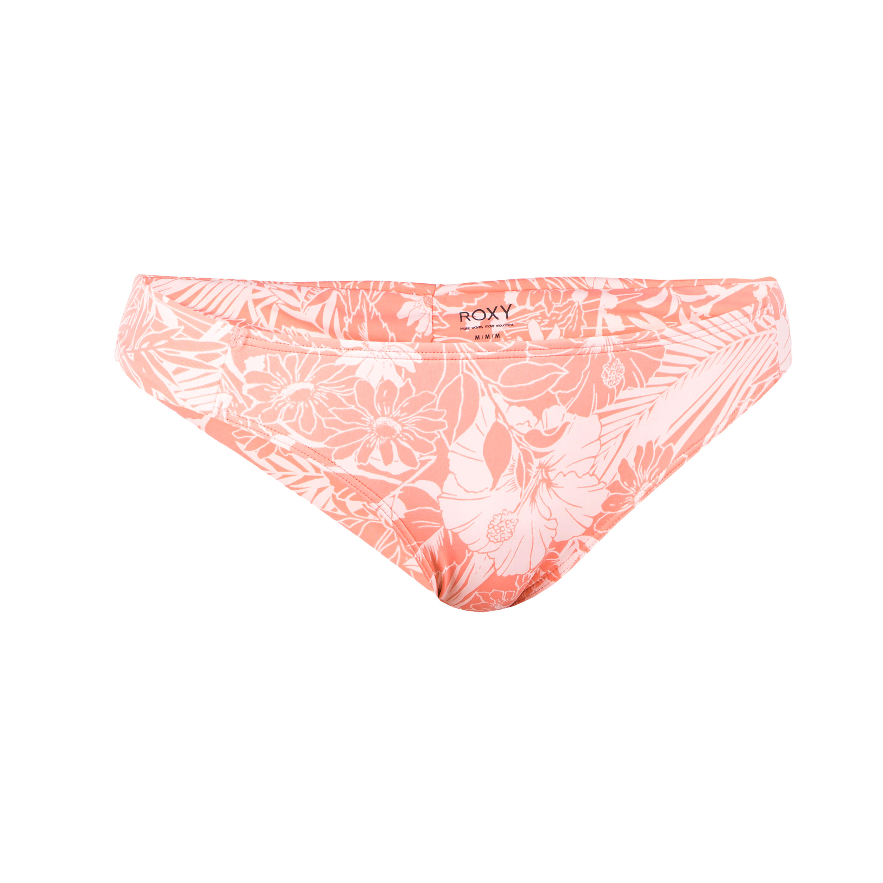 Cueca bikini surf mulher roxy rosa salpicado