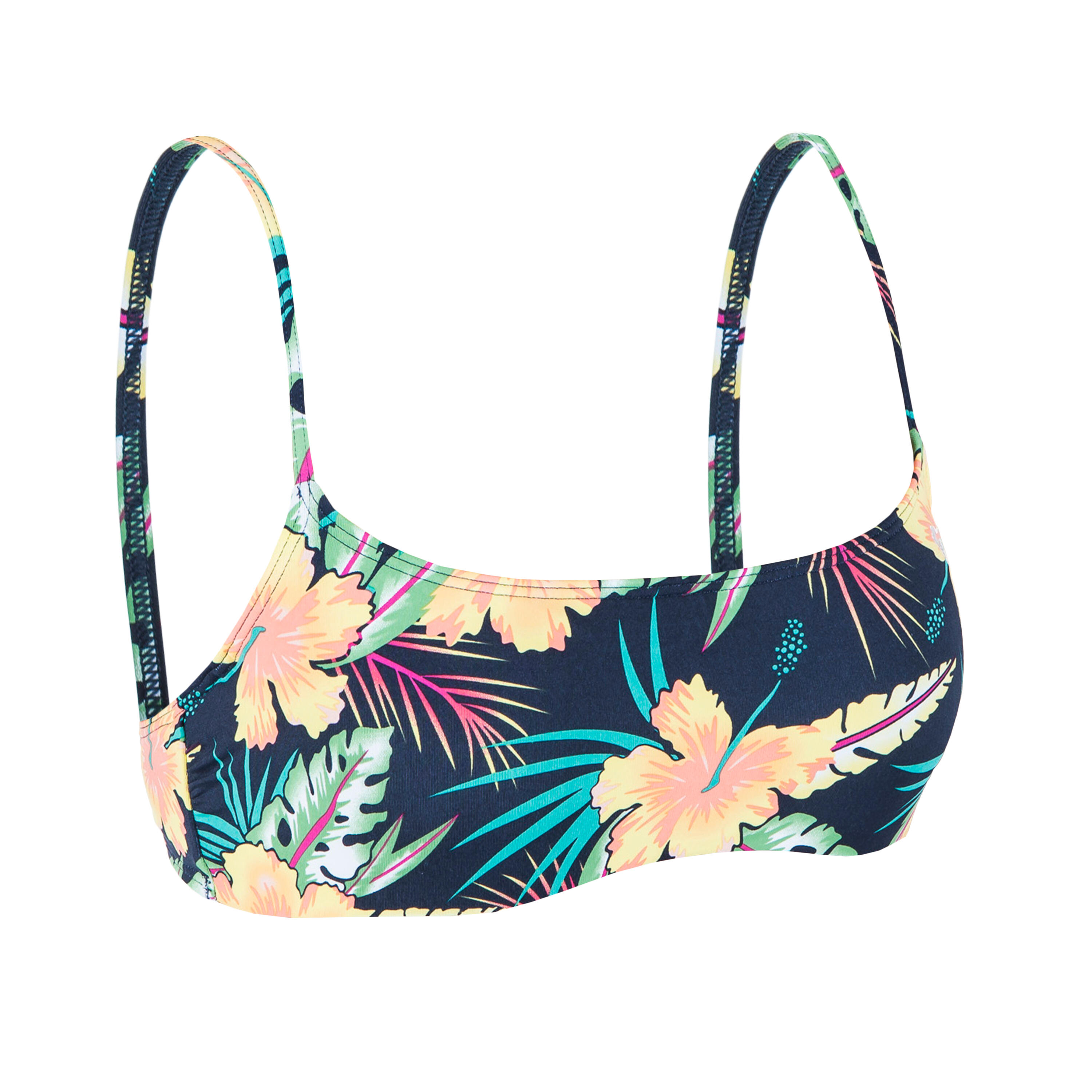 Top Bikini Surf Mulher Triângulo Almofadas amovíveis Alças reguláveis 3/9
