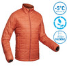 Men’s trekking padded jacket - MT100 -5°C Orange