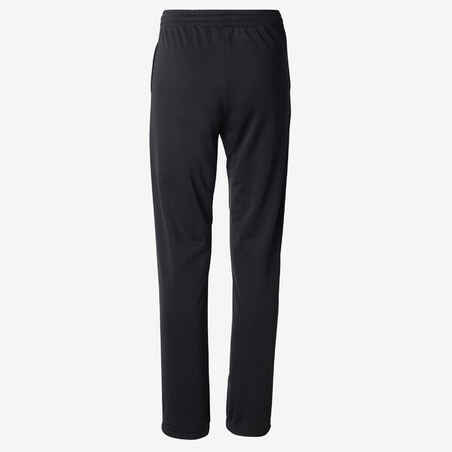 Kids' Warm Breathable Synthetic Jogging Bottoms - Black