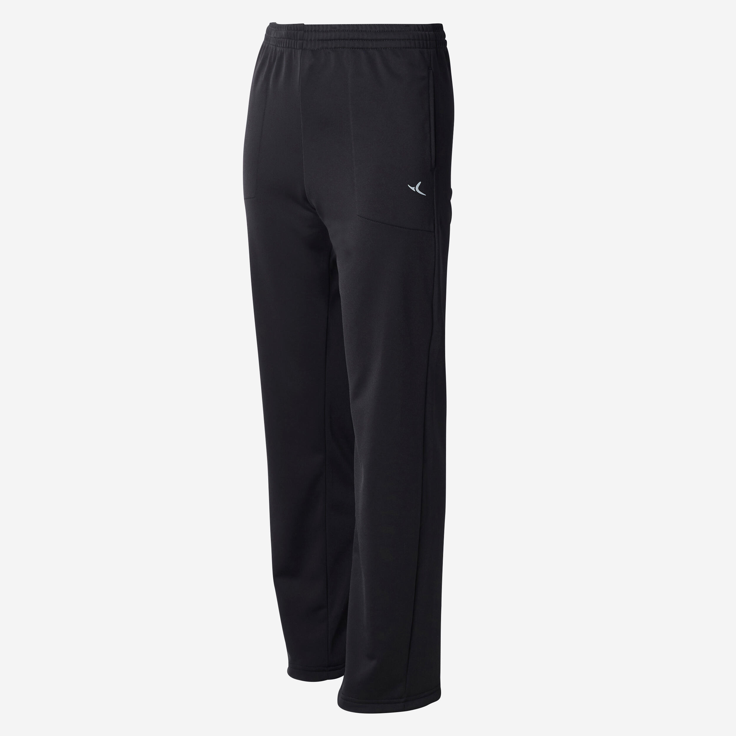 Kids' Warm Breathable Synthetic Jogging Bottoms - Black 2/6