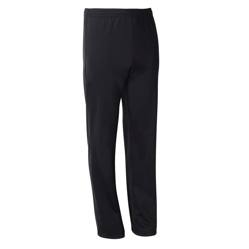 Jogginghose Kinder Basic warm Synthetik atmungsaktiv - schwarz