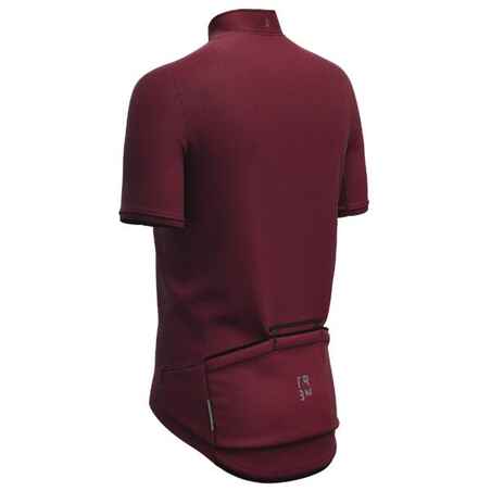 RC500 Short-Sleeved Road Cycling Jersey - Burgundy