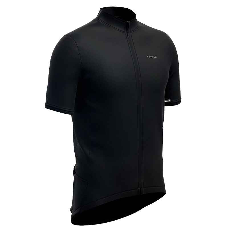 Short-Sleeved Road Cycling Jersey RC500 - Blue/Black