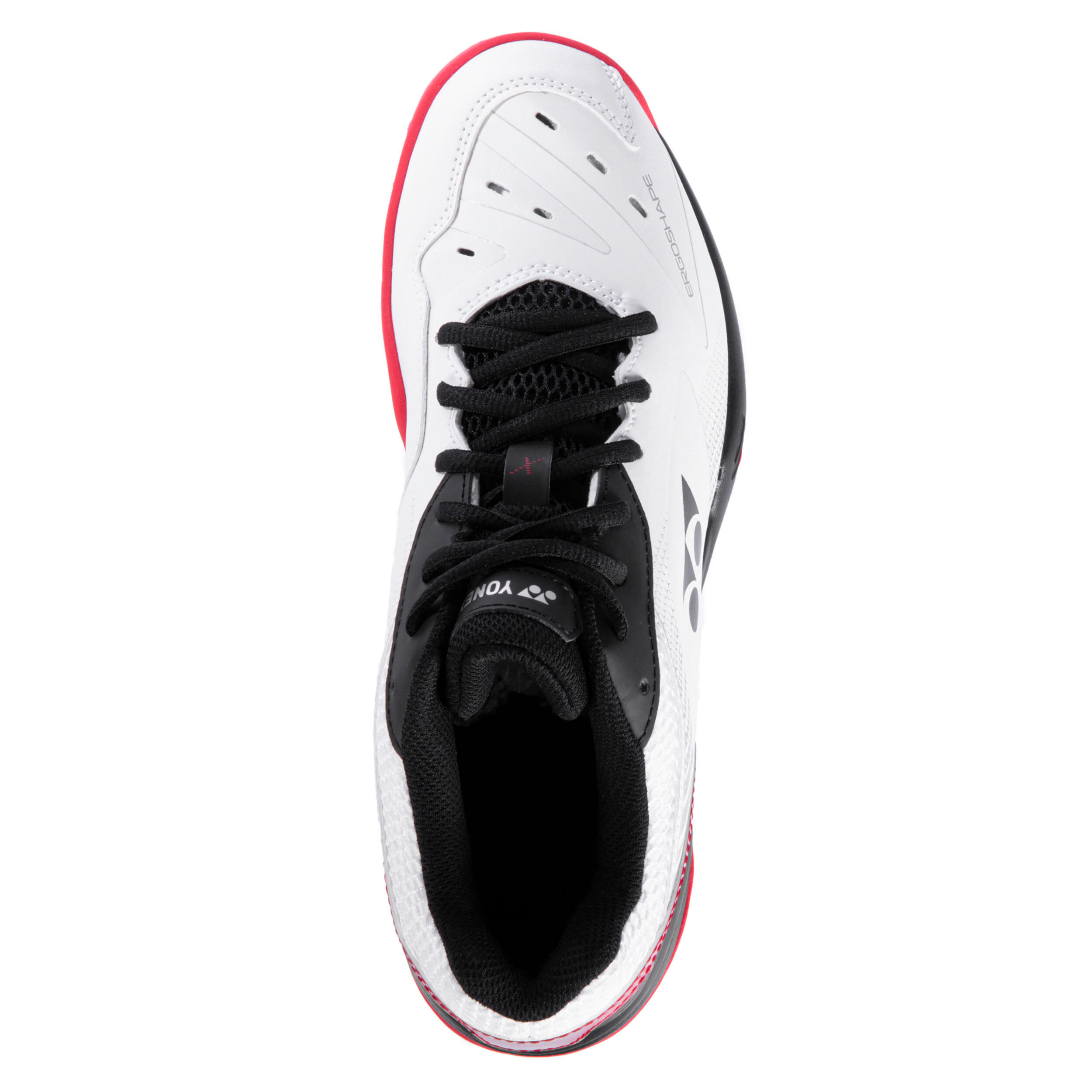 Badminton and Indoor Sports Shoes PC 65 X - White/Red 5/6