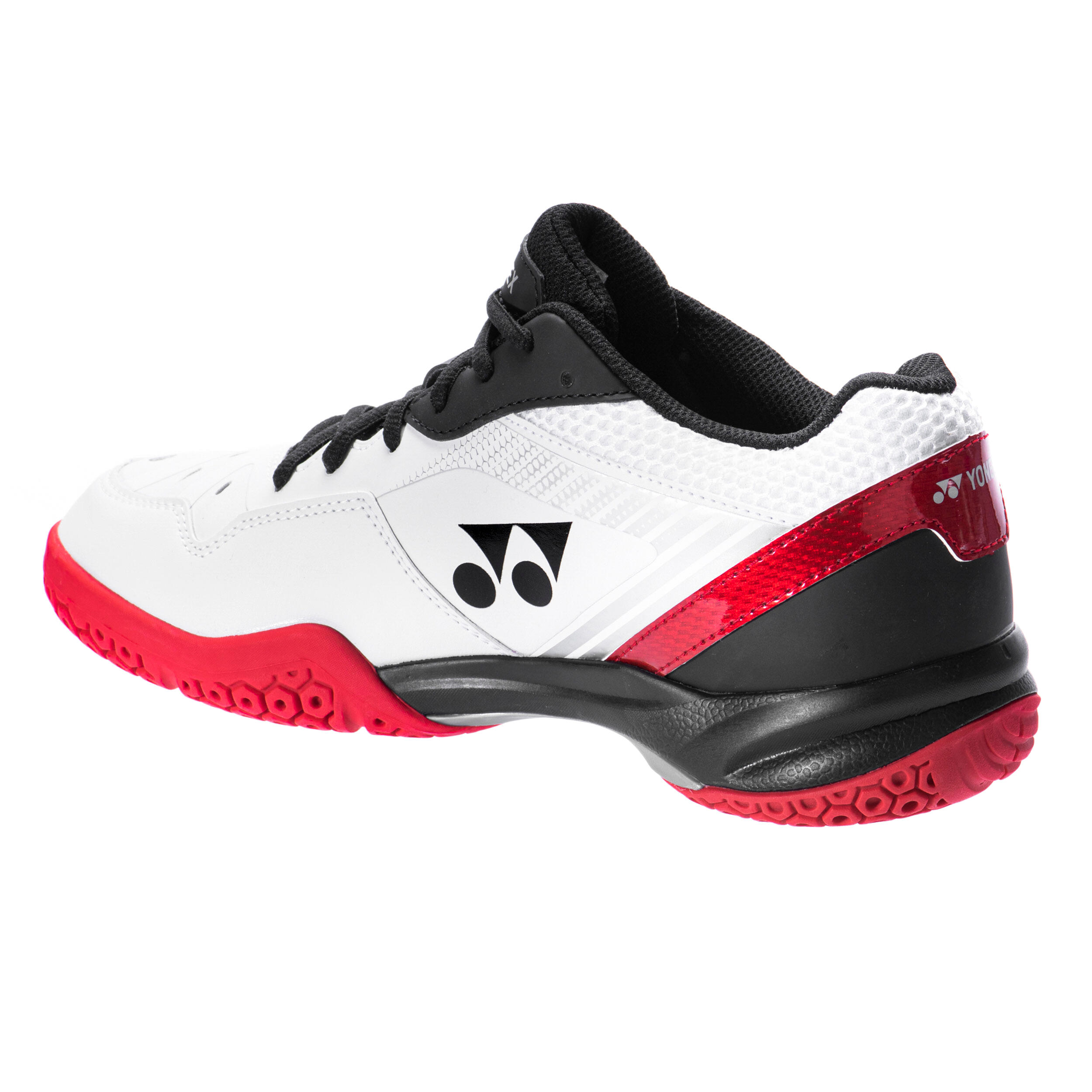 Badminton and Indoor Sports Shoes PC 65 X - White/Red 4/6