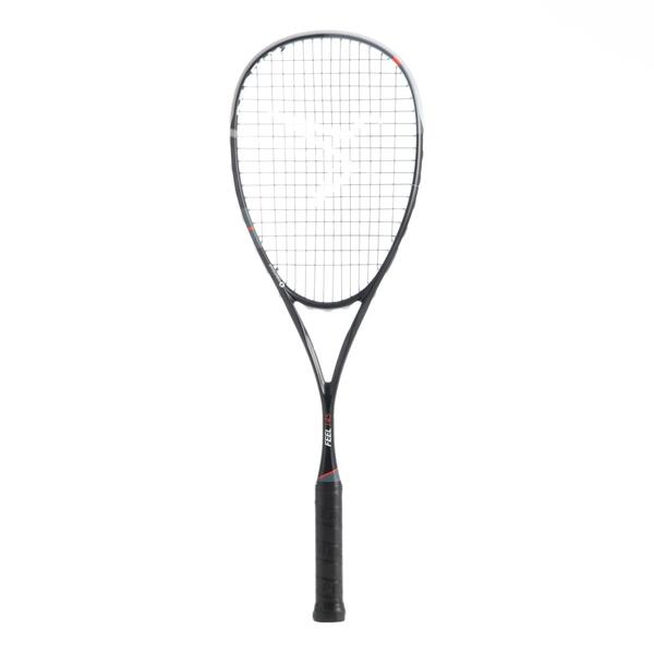 Squash racquet with a round head