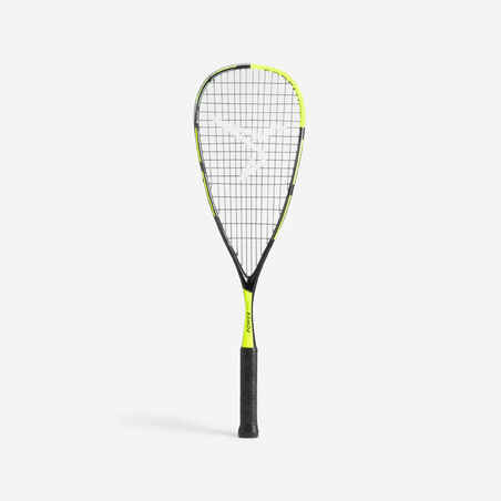 Raqueta de squash para Adulto - Perfly Power 125 negro/amarillo