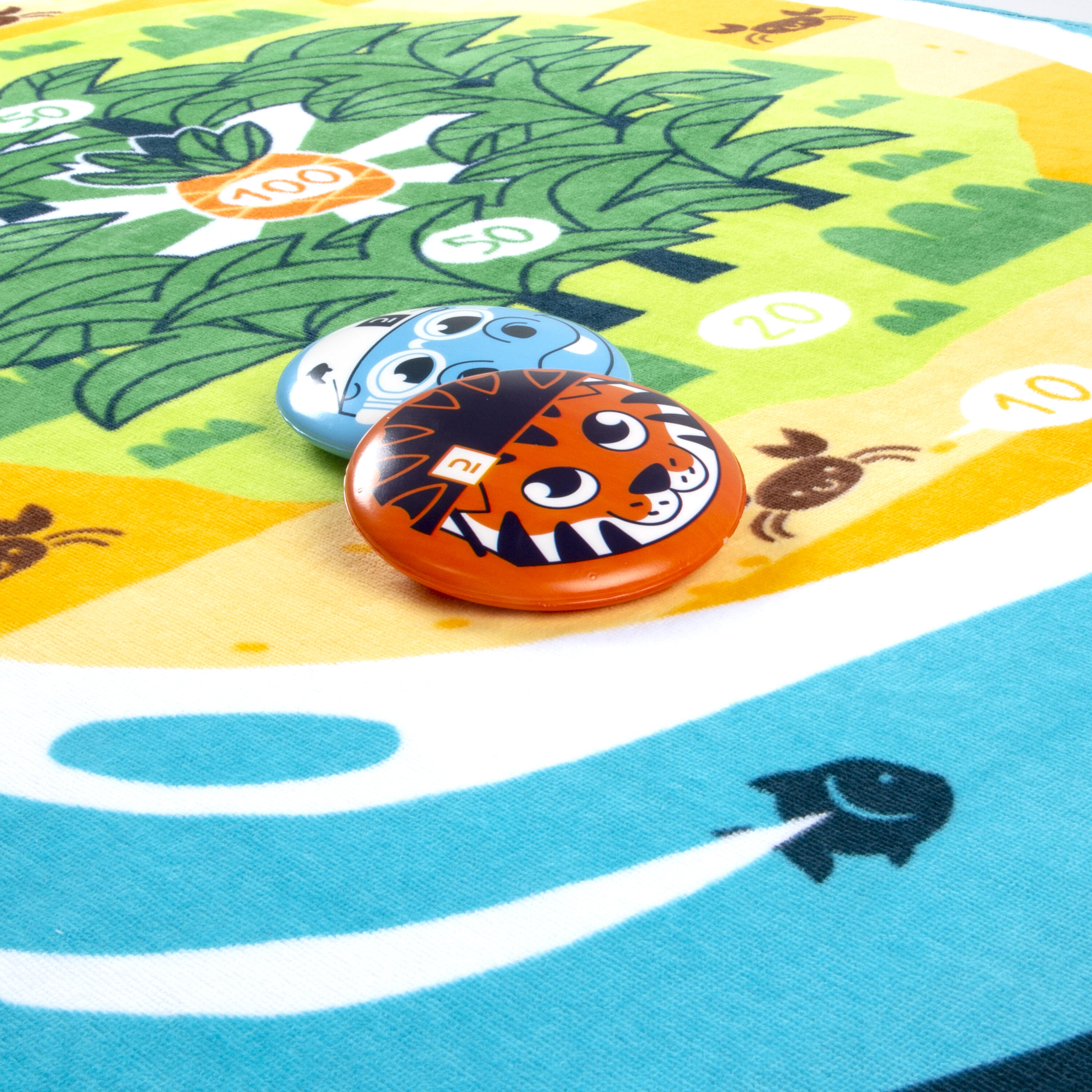Speelset 2 frisbees en doelhanddoek 8/19