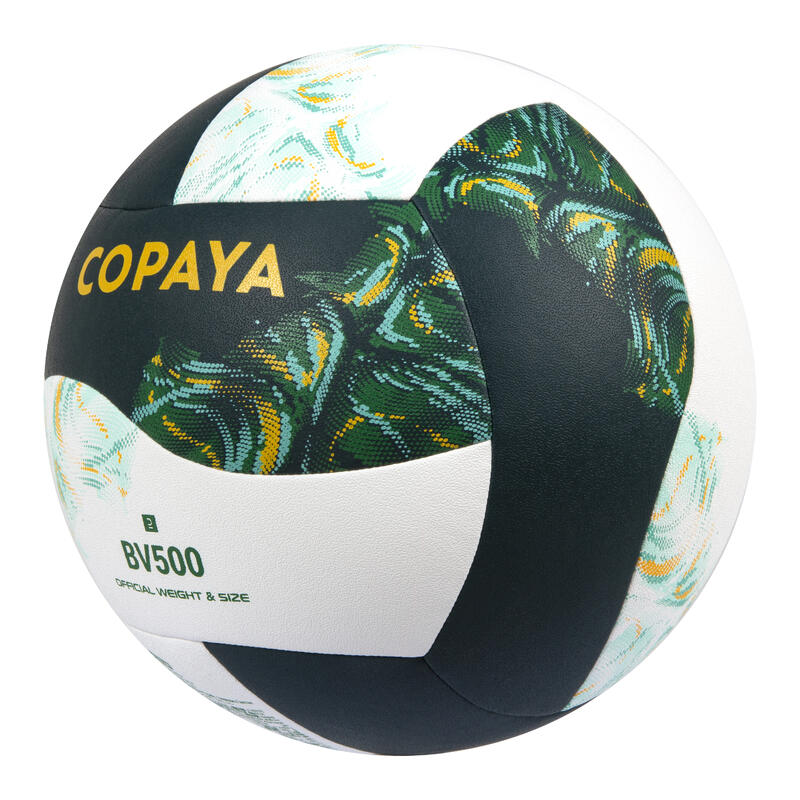 Míč na beach volejbal hybridní Replica zeleno-bílý