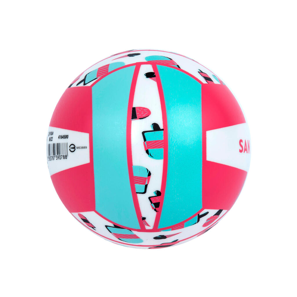 Lopta na plážový volejbal BV100 Fun veľkosť 3 ružová