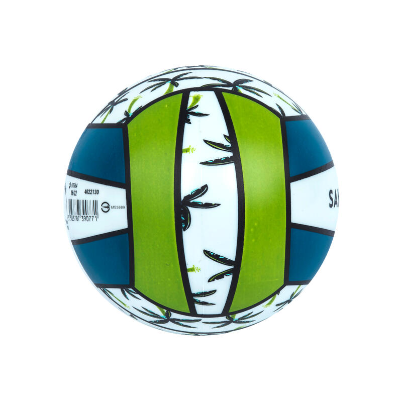 Ballon de plage BV100 Fun Taille 3 Palmier blanc et Vert