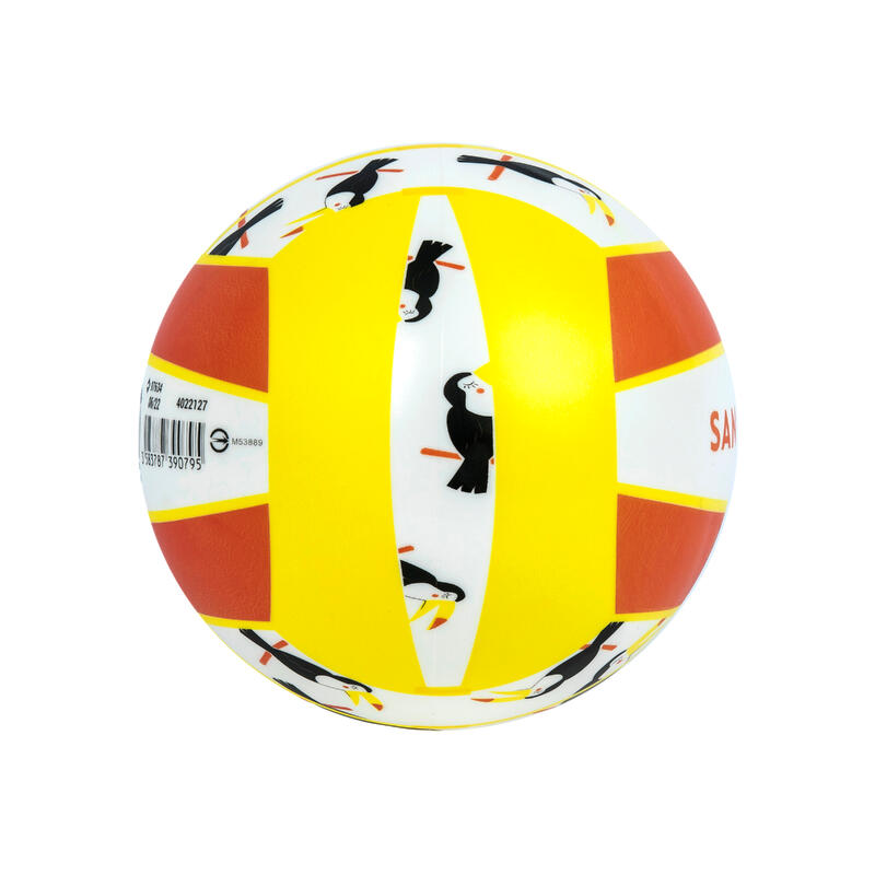 Pallone da spiaggia BV 100 FUN taglia 3 tucano bianco-giallo