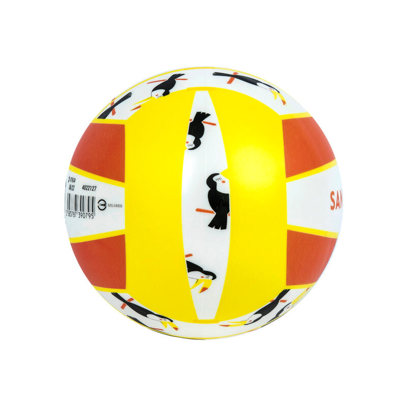 Plážový míč BV100 Fun velikost 3 Toucan bílo-žlutý