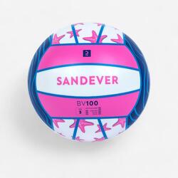 Ballon de plage BV100 Fun Taille 3 Etoile bleu et rose