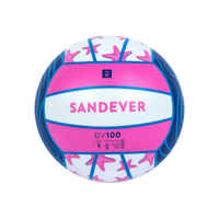 Beach Ball BV100 Fun Size 3 - Blue and Pink Star