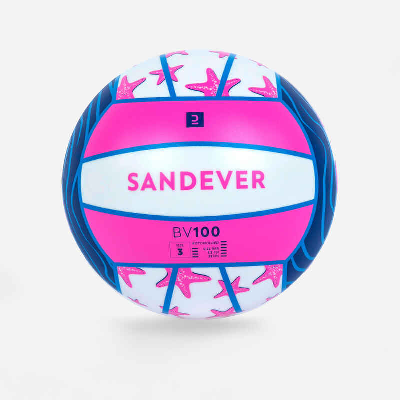 Beachvolleyball BV100 Fun blau/rosa Beachvolleyball BV100 Fun blau/rosa