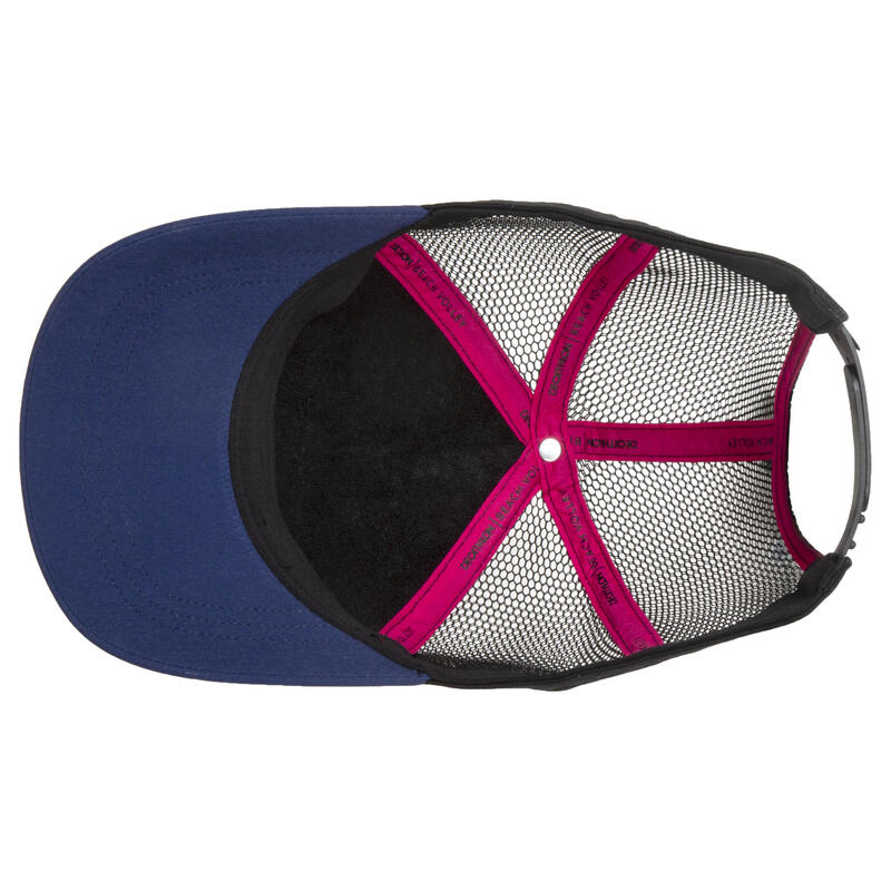 Cappellino beach-volley adulto blu-rosa