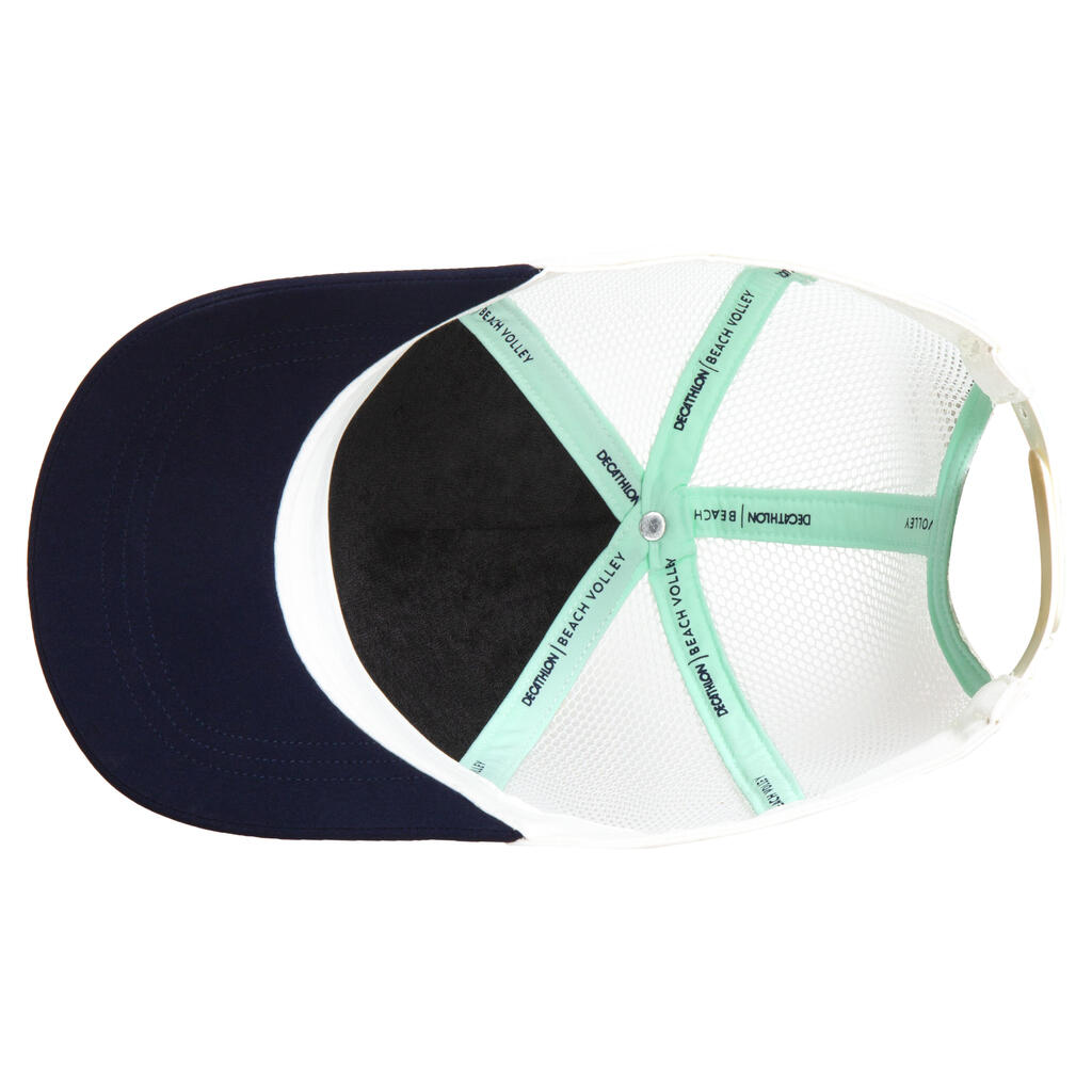 Adult Trucker Style Beach Volleyball Cap BVCAP - White/Ochre