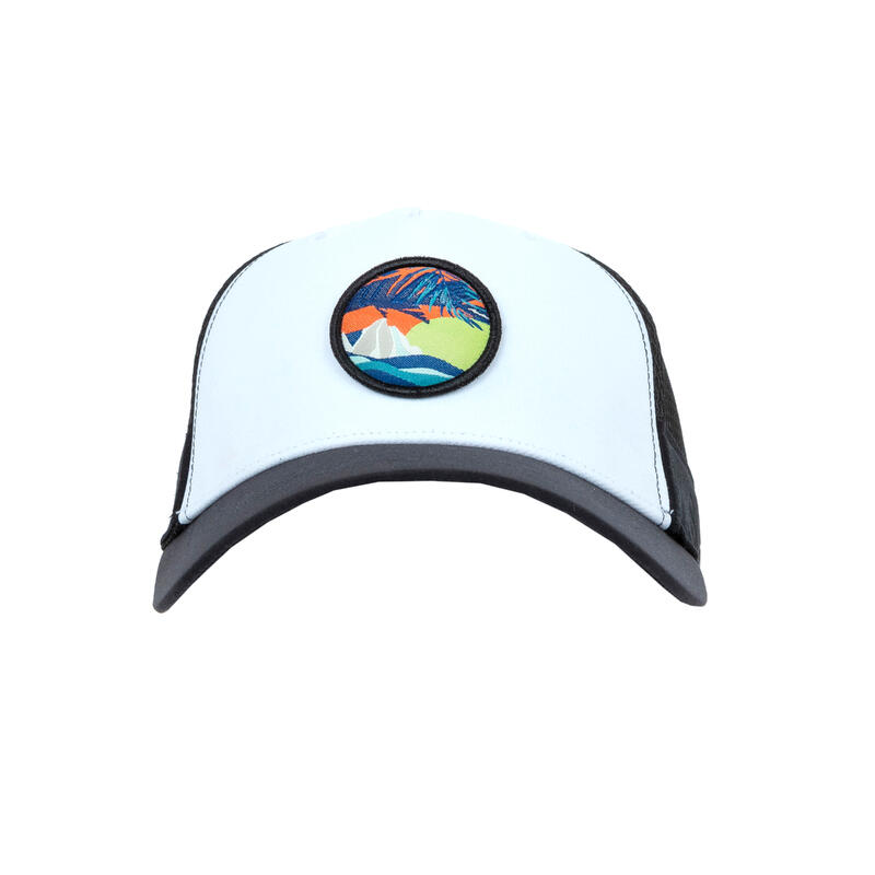 Damen/Herren Beachvolleyball Cap - BVC500 weiss/schwarz