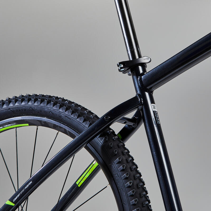 27.5-inch single chainring drivetrain mountain bike, black