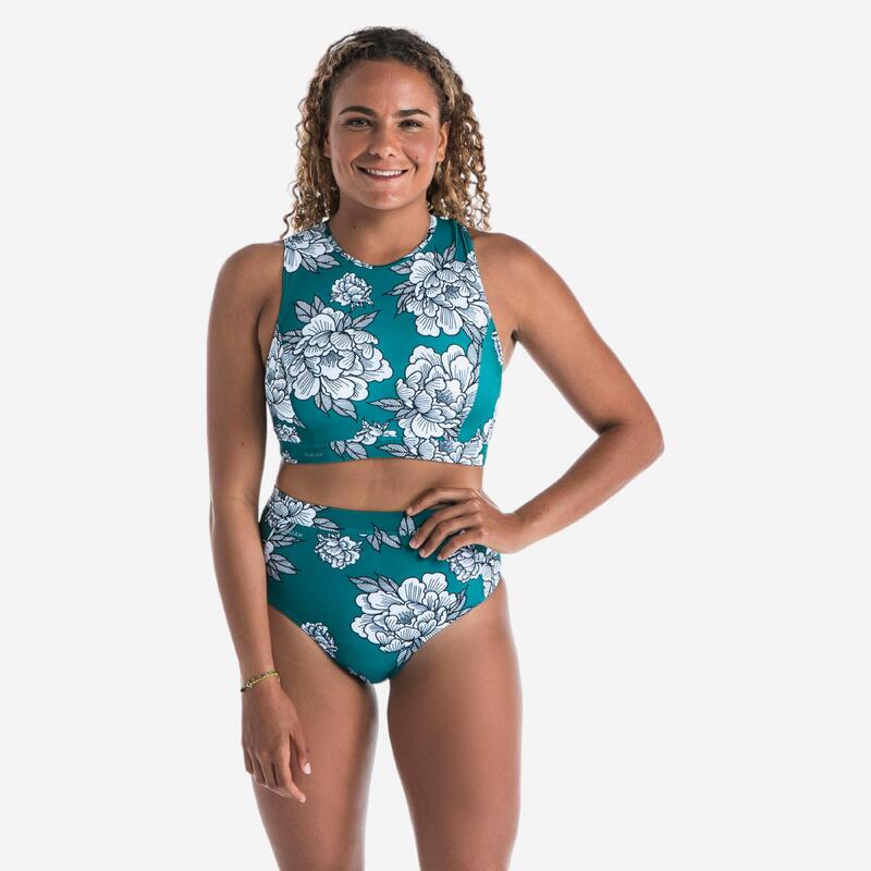 Culotte taille haute femme ROSA PEONY idéale pour le surf