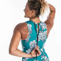 Women's CARLA PEONY 1-piece swimsuit with back zip