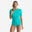 Uv-werend zwemshirt voor dames met korte mouwen Malou turquoise