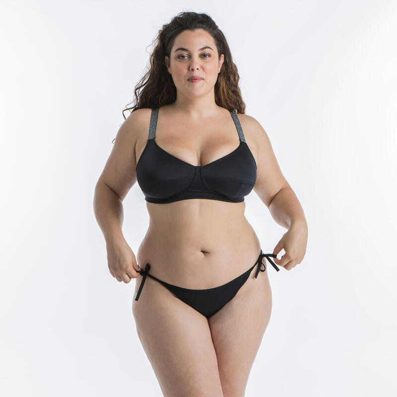 Sutien de baie ASTRID armături textile Negru Damă 