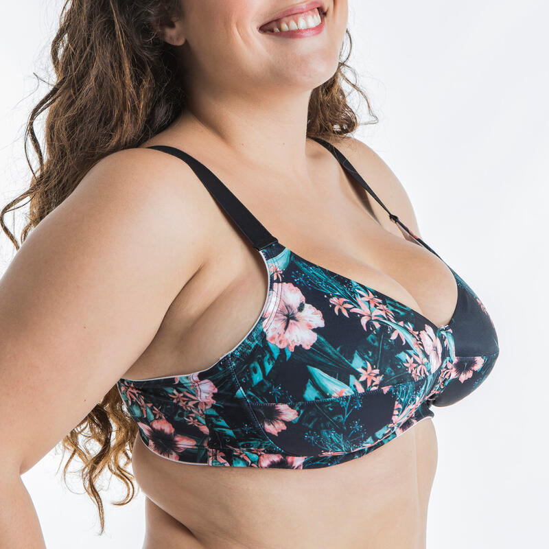 Bikinitop grote cup/maat Astrid met beugel Hibisco OLAIAN