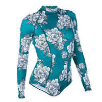 Long Sleeve 1-Piece Swimsuit with Back Zip Dani - PEONY