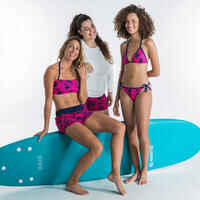 Boardshorts Tini Wako Surfen elastischer Taillenbund mit Kordelzug Damen