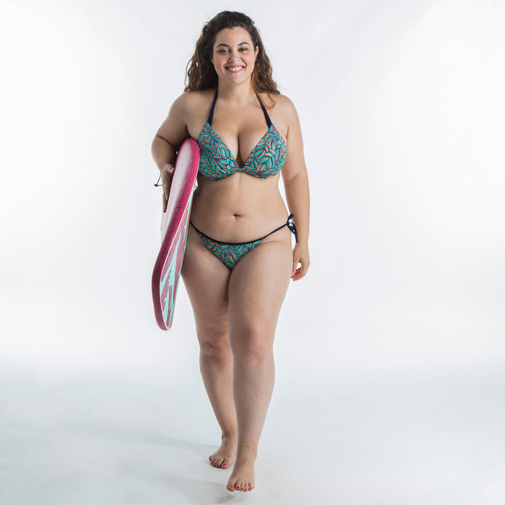 Moteriška krūtinę pakelianti maudymosi liemenėlė „Elena Foly“, turkio spalvos